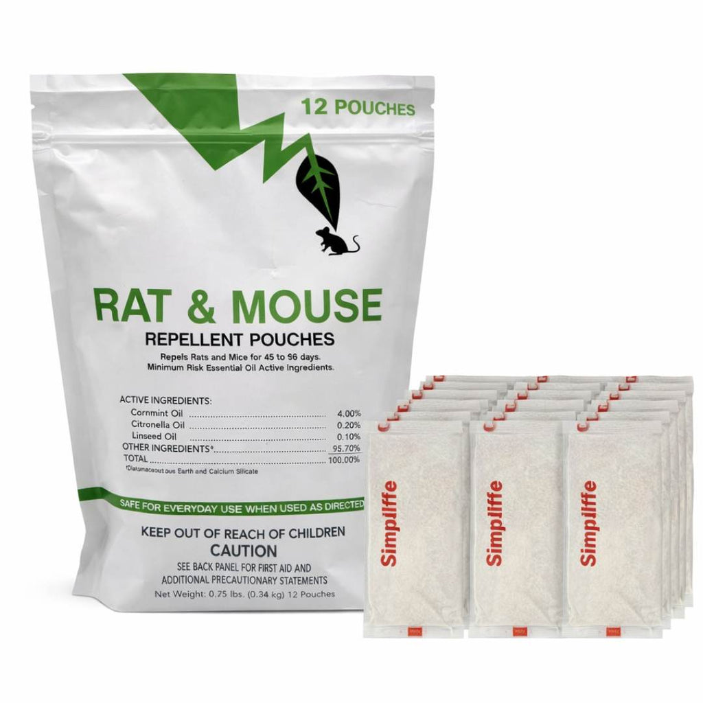 Rat & Mouse Repellent Pouches | 45–60 Day Protection | Mint Scent | BUY 1 GET 1 FREE!